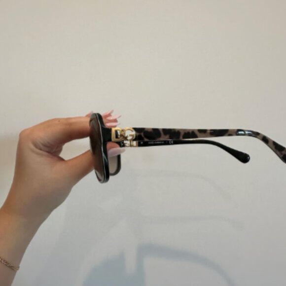 Dolce & gabbana tortoise large frame sunglasses main image 4